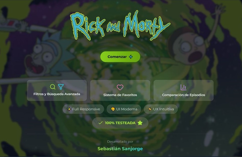 Rick and Morty App